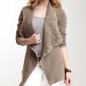 Jacquard Shawl Sweater